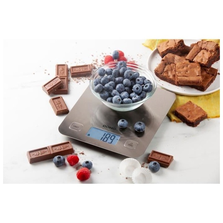 DOMO DO9239W - Balance culinaire éléctronique - Tare - Arret auto -