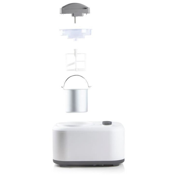 DOMO DO9243I - Sorbetiere avec compresseur intégré - 1L - 3 fonction