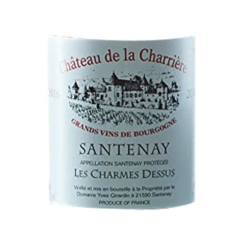 Magnum Château de la Charriere Clos Rousseau 2018 Santenay 1er Cru - Vin rouge de Bourgogne