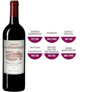 Château La Dominique 2013 Saint Emilion Grand Cru - Vin rouge de Bord