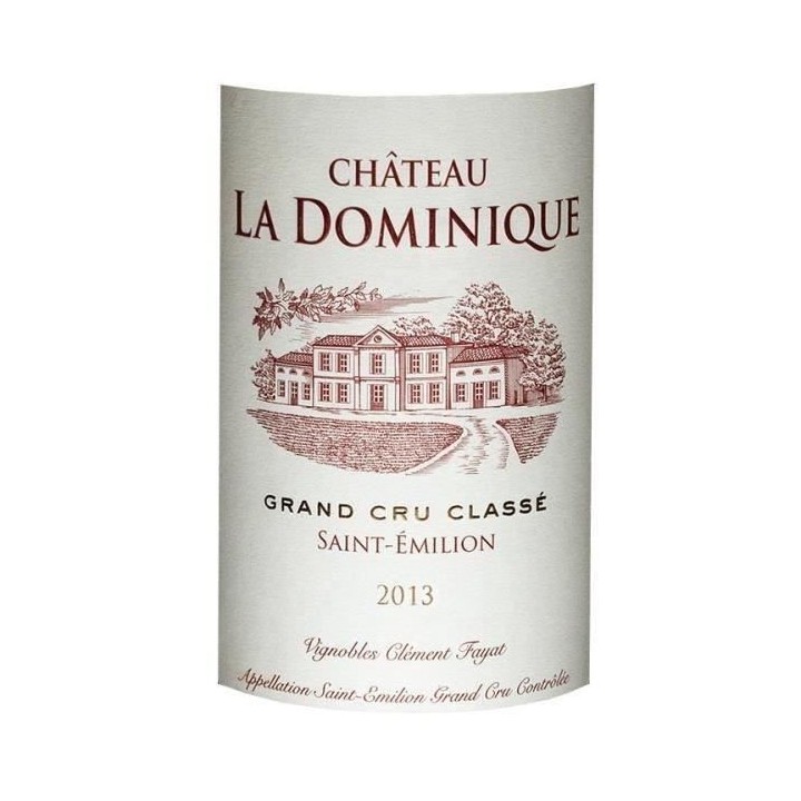 Château La Dominique 2013 Saint Emilion Grand Cru - Vin rouge de Bord