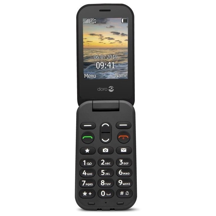 DORO 6040 - Téléphone mobile a clapet pour senior - Large afficheur