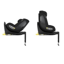 Siege auto MAXI COSI Mica Eco i-Size, Groupe 0+/1, pivotant 360°, Isofix, Tissus recyclés, Authentic Black