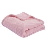 DOMIVA Couverture Bubulle - Microfibre 100% Polyester - 250 gr/m² - Rose - 100 x 150 cm