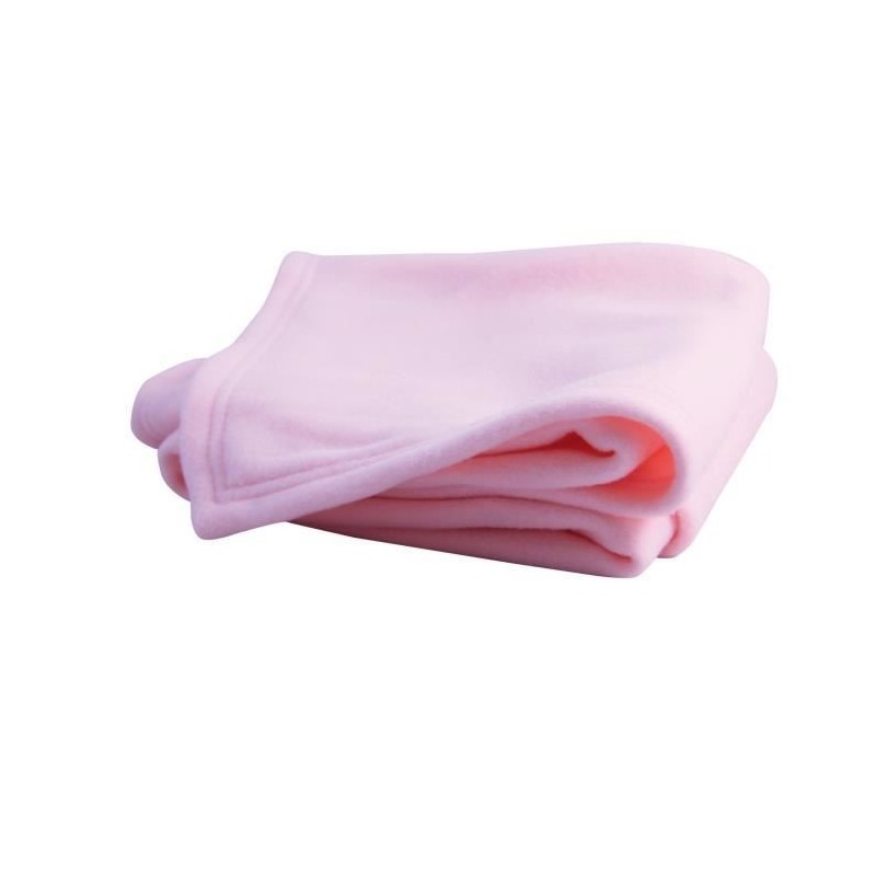 DOMIVA Couverture Polex - 100% Polyester - Polaire - Rose - 75 x 100 cm