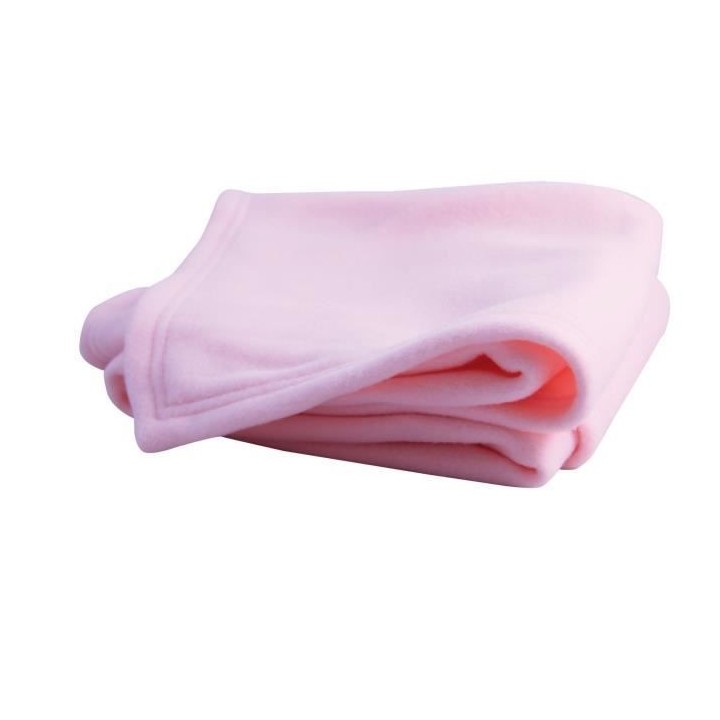 DOMIVA Couverture Polex - 100% Polyester - Polaire - Rose - 75 x 100 c
