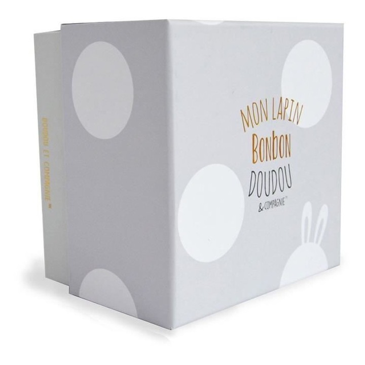 DOUDOU ET COMPAGNIE Lapin Bonbon - Lapin Bonbon Taupe 20cm
