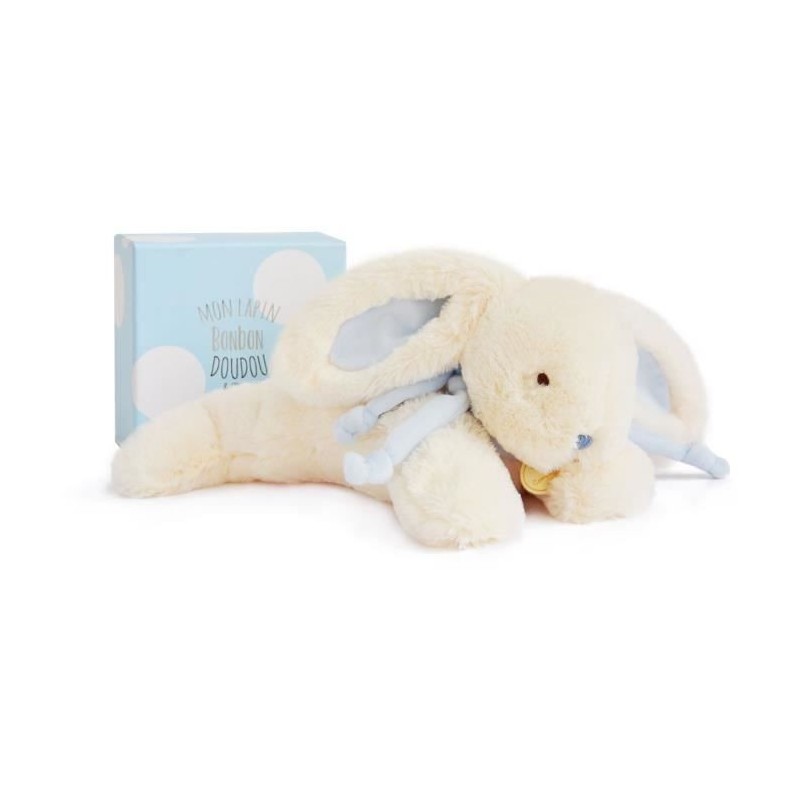 DOUDOU ET COMPAGNIE Lapin Bonbon - Lapin Bonbon Bleu 30cm