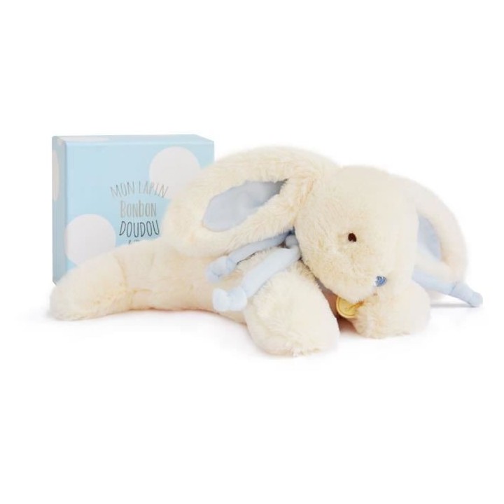 DOUDOU ET COMPAGNIE Lapin Bonbon - Lapin Bonbon Bleu 30cm