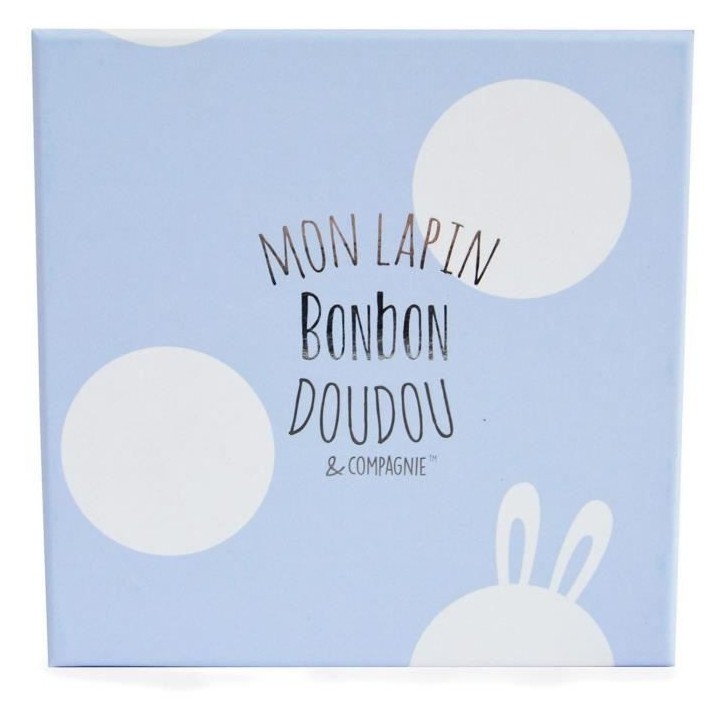 DOUDOU ET COMPAGNIE Lapin Bonbon - Lapin Bonbon Bleu 30cm