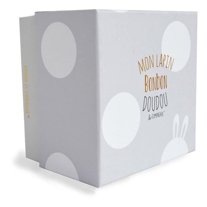 DOUDOU ET COMPAGNIE Lapin Bonbon - Lapin Bonbon Taupe 30cm