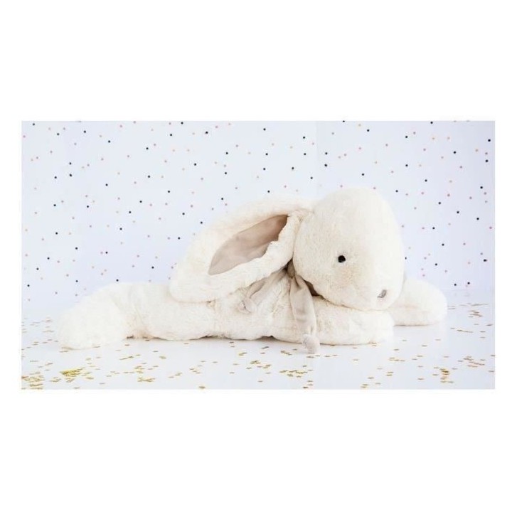 DOUDOU ET COMPAGNIE Lapin Bonbon - Lapin Bonbon Taupe 75cm + Coffret