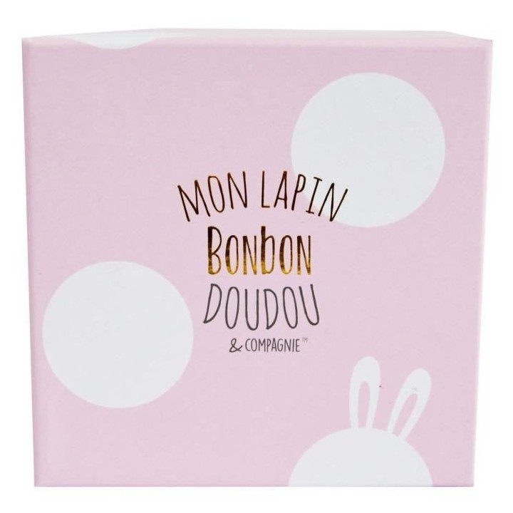 DOUDOU ET COMPAGNIE Lapin - Coffret chaussons avec hochet Rose 0-6 moi