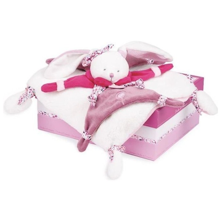 DOUDOU ET COMPAGNIE Cerise et Petit Chou - Doudou Cerise Le Lapin