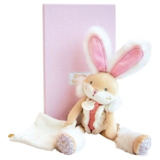 DOUDOU ET COMPAGNIE Lapin de sucre - Doudou Pantin Rose