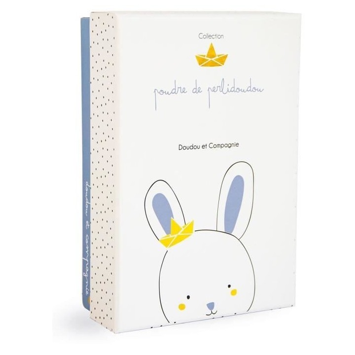 DOUDOU ET COMPAGNIE Lapin Matelot - Doudou avec attache tétine