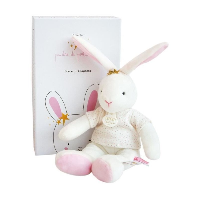 DOUDOU ET COMPAGNIE Lapin Fleurs - Pantin