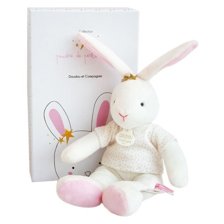 DOUDOU ET COMPAGNIE Lapin Fleurs - Pantin