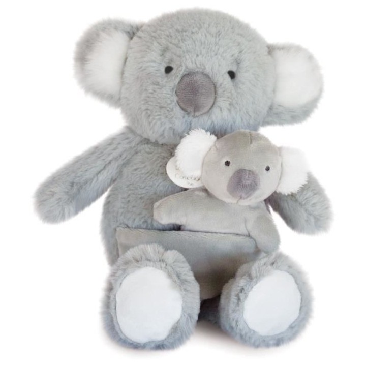 Doudou et Compagnie -UNICEF BEBE et MOI - Koala - 25 cm - Gris - Boite