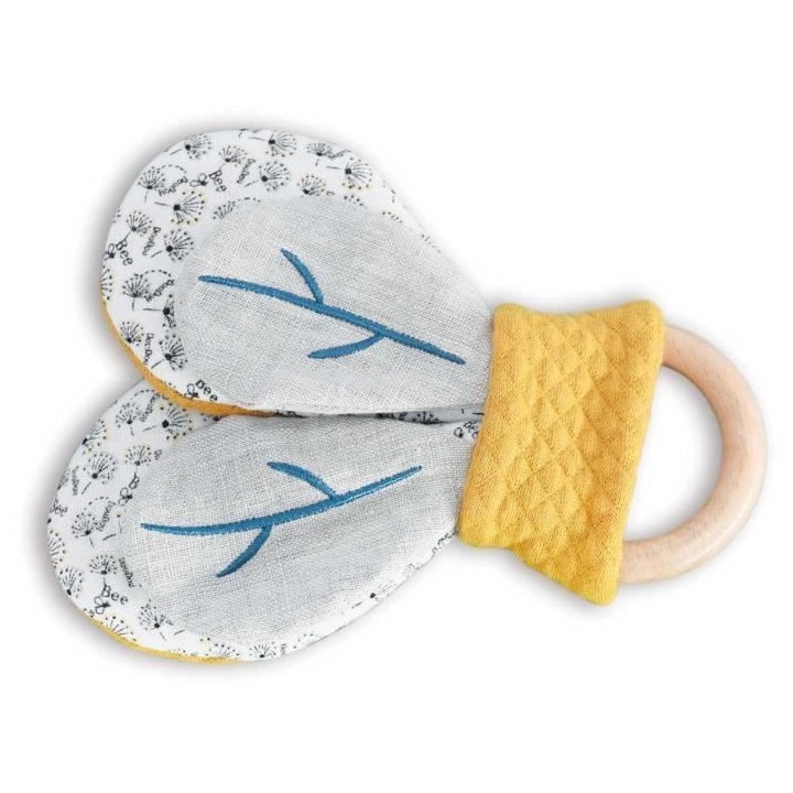 Doudou et Compagnie - Hochet Pour Bébé - Jeux d'éveil - 16 cm - Gri