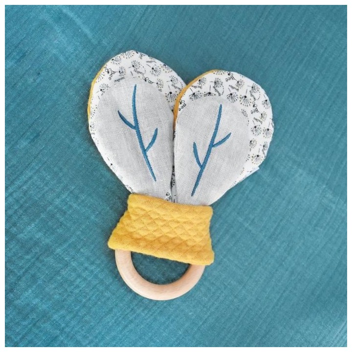 Doudou et Compagnie - Hochet Pour Bébé - Jeux d'éveil - 16 cm - Gri