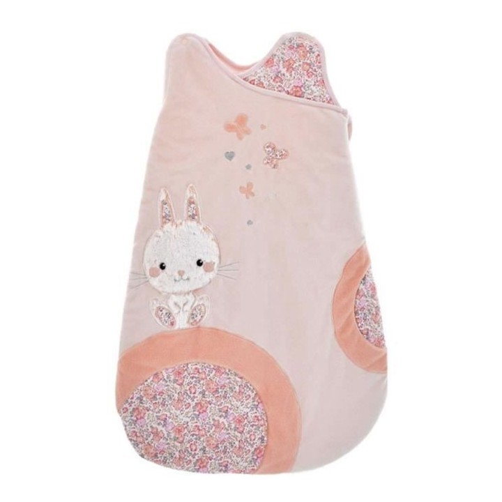 DOMIVA Gigoteuse Lapinou - Coton/Polyester - 0-6 mois - Rose - 70 cm