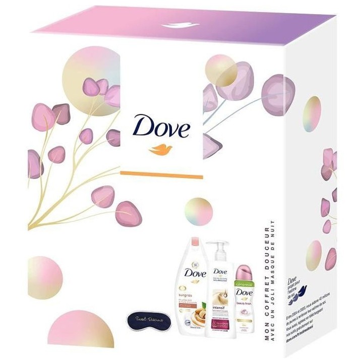 DOVE Coffret Douceur, idée cadeau fete des meres, Gel Douche Surgras,