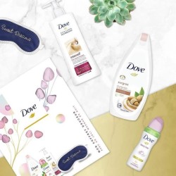 DOVE Coffret Douceur, idée cadeau fete des meres, Gel Douche Surgras, Lait Intensif, Déodorant Beauty Finish