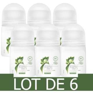 [Lot de 6] DOVE Déodorant Bille Bio Senteur Arbre a Thé - Femme - 50