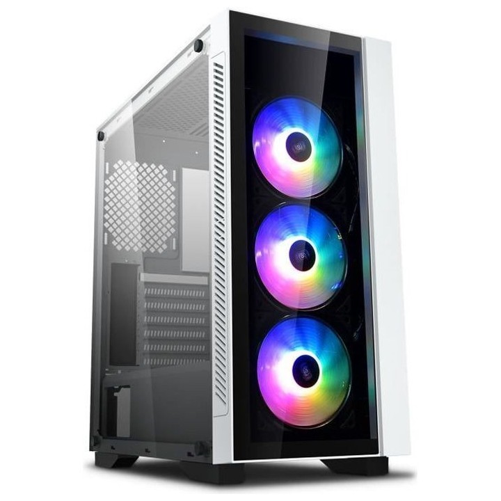 DEEPCOOL BOITIER PC MATREXX 55 V3 ADD - Moyen Tour - RGB 3F - Blanc -
