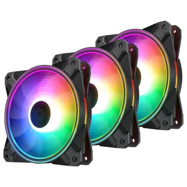 DEEPCOOL CF120 Plus (pack de 3) - Ventilateur 120mm A-RGB pour boitier