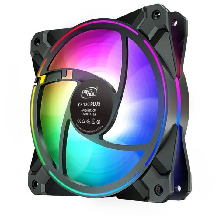 DEEPCOOL CF120 Plus (pack de 3) - Ventilateur 120mm A-RGB pour boitier