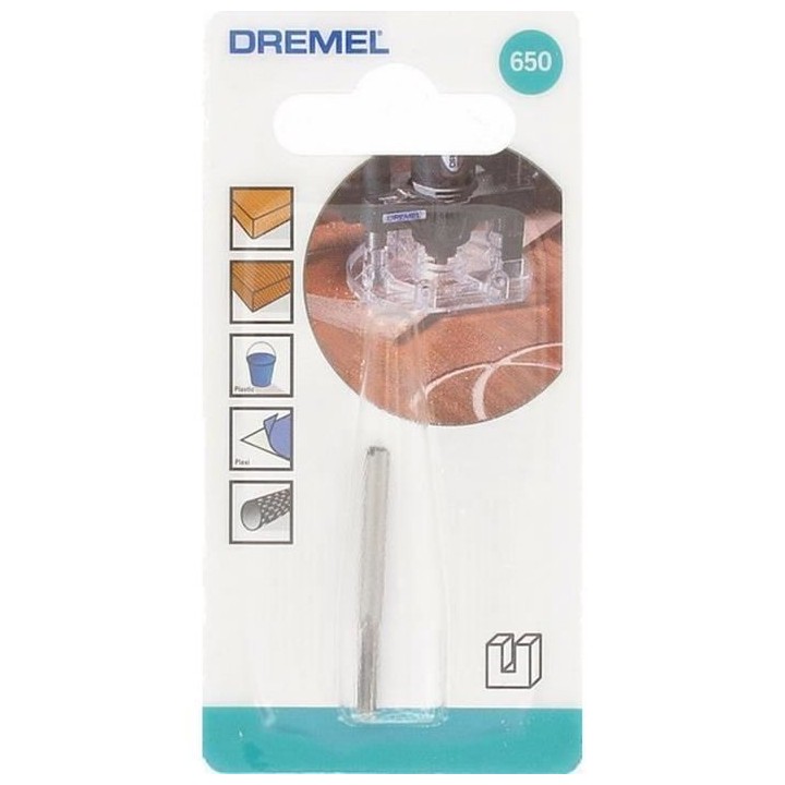 Fraise a Rainurer Universelle HSS DREMEL 650 (Pour Défoncer et Créer