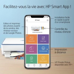 HP Envy 6010e Imprimante tout-en-un Jet d'encre couleur Copie Scan - Idéal pour la famille - 6 mois d'Instant ink inclus avec H