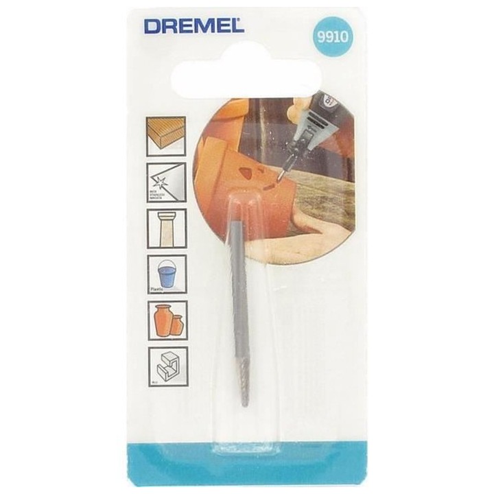 Fraise en carbure de tungstene DREMEL 9910 (Pour Sculpter et Graver, B