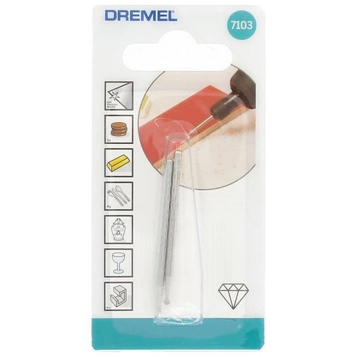 DREMEL Lot de 2 pointes diamantées 2mm 7103
