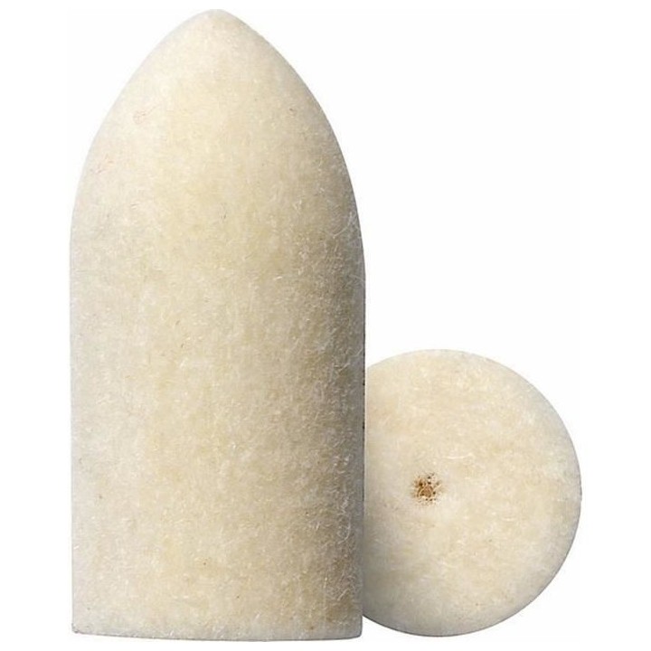 Lot de 4 pointes de polissage DREMEL 422 (Diametre 10mm, Pour le polis