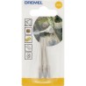 Lot de 3 Brosses DREMEL 443 (Bout en Acier, Ø 3.2mm, pour Nettoyer/Polir les Métaux)