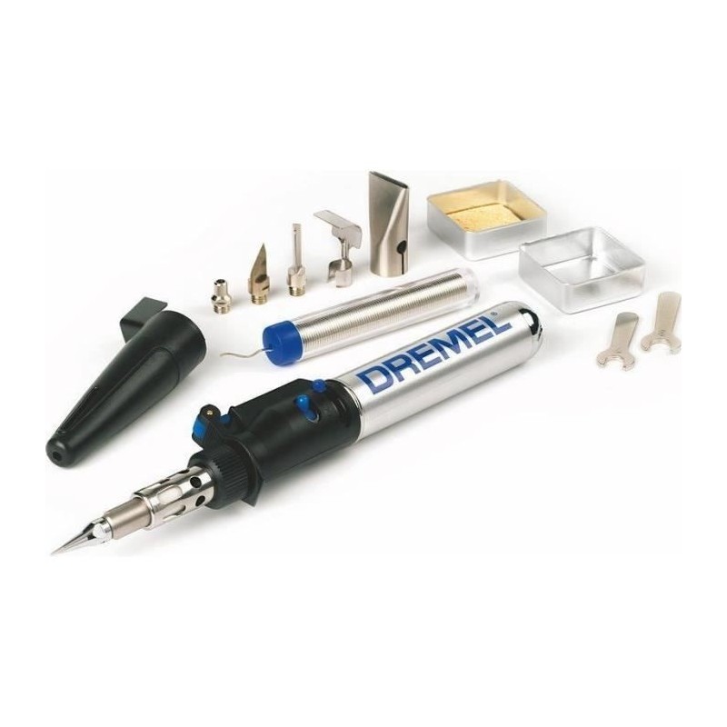 DREMEL Versatip 2000-6 (Arts&Crafts, durée d'utilisation maximum 90 min, 6 accessoires) Fer a souder au butane