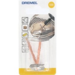 DREMEL lot de 2 brosses inox couronne