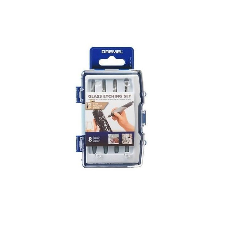 Coffret d'accessoires gravure sur verre Dremel C682
