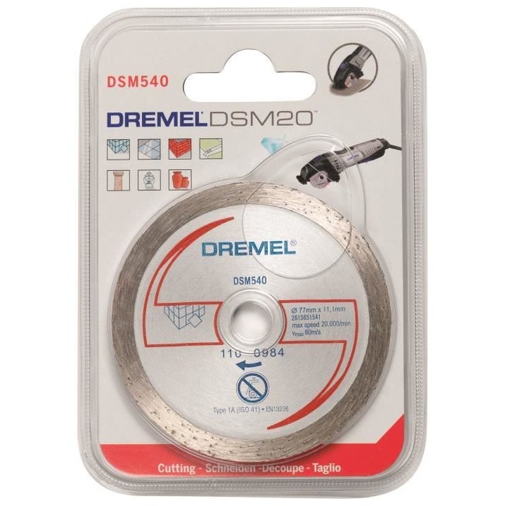 DREMEL Disque Diamant S540 pour Scie Compacte Dremel DSM20