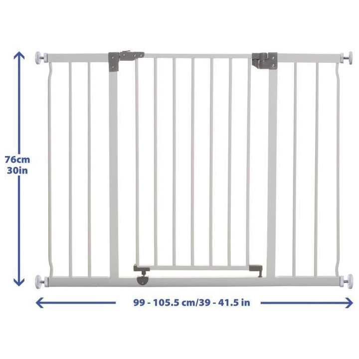 DREAMBABY Barriere de sécurité Extra large LIBERTY - Par pression -