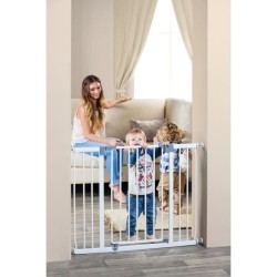 DREAMBABY Barriere de sécurité Extra large LIBERTY - Par pression - L 99/105,5 x H 75 cm - Blanche