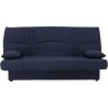 Banquette clic clac 3 places - Tissu bleu foncé - Style Contemporain - L 190 x P 92 cm - DREAM