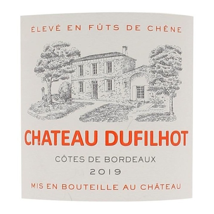 Magnum Château Dufilhot 2019 Côtes de Bordeaux - Vin rouge de Bordea