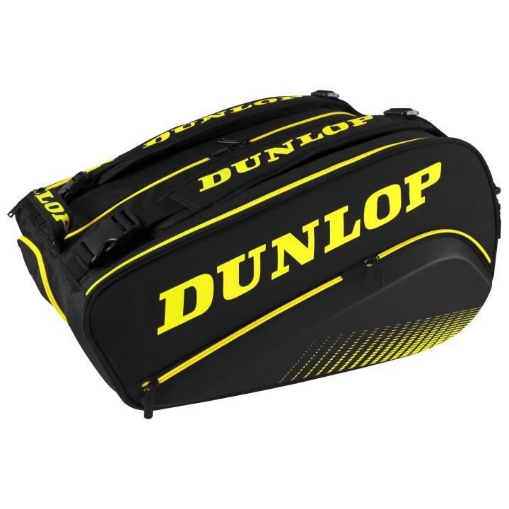 Sac de padel - DUNLOP - PALETERO ELITE Black/Yellow (Mieres)
