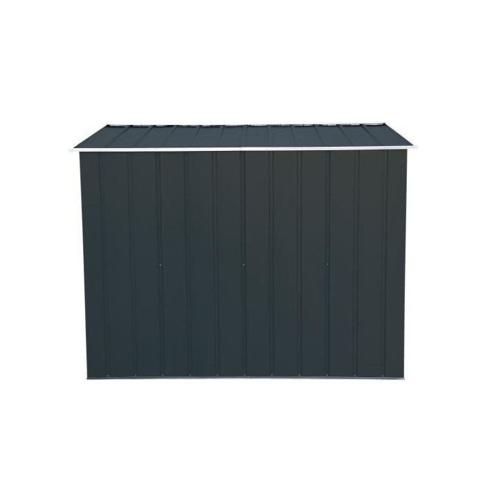 Abri de jardin en métal DURAMAX 6,36 m² - Kit ancrage inclus - Gris