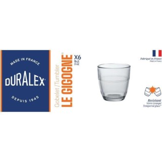 DURALEX - Gigogne Transparent - Gobelet 9 cl - verre trempé