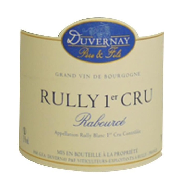 Domaine Duvernay Rabourcé 2Rully 1er Cru - Vin blanc de Bourgogne